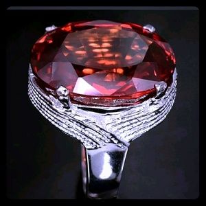 Bright 5.5 CT Create Ruby & 925 Silver Ring, Size7